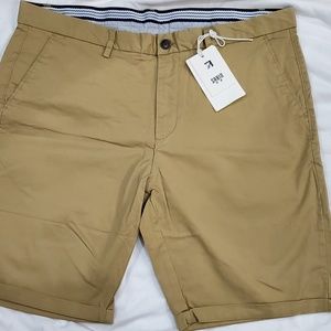 Sabin Men's Tan Khaki shorts 38